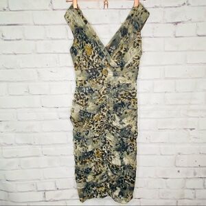 TADASHI SHOJI Animal Print Cocktail Dress